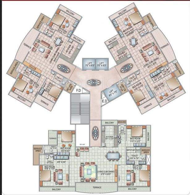 Images for Cluster Plan of Siddhi Grandeur