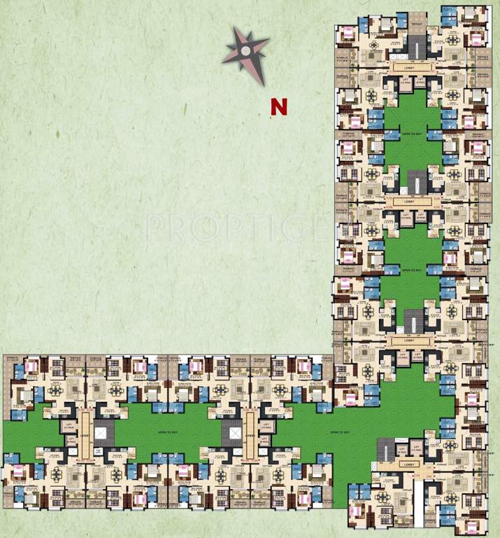 raaga Images for Cluster Plan of Kolte Patil Raaga