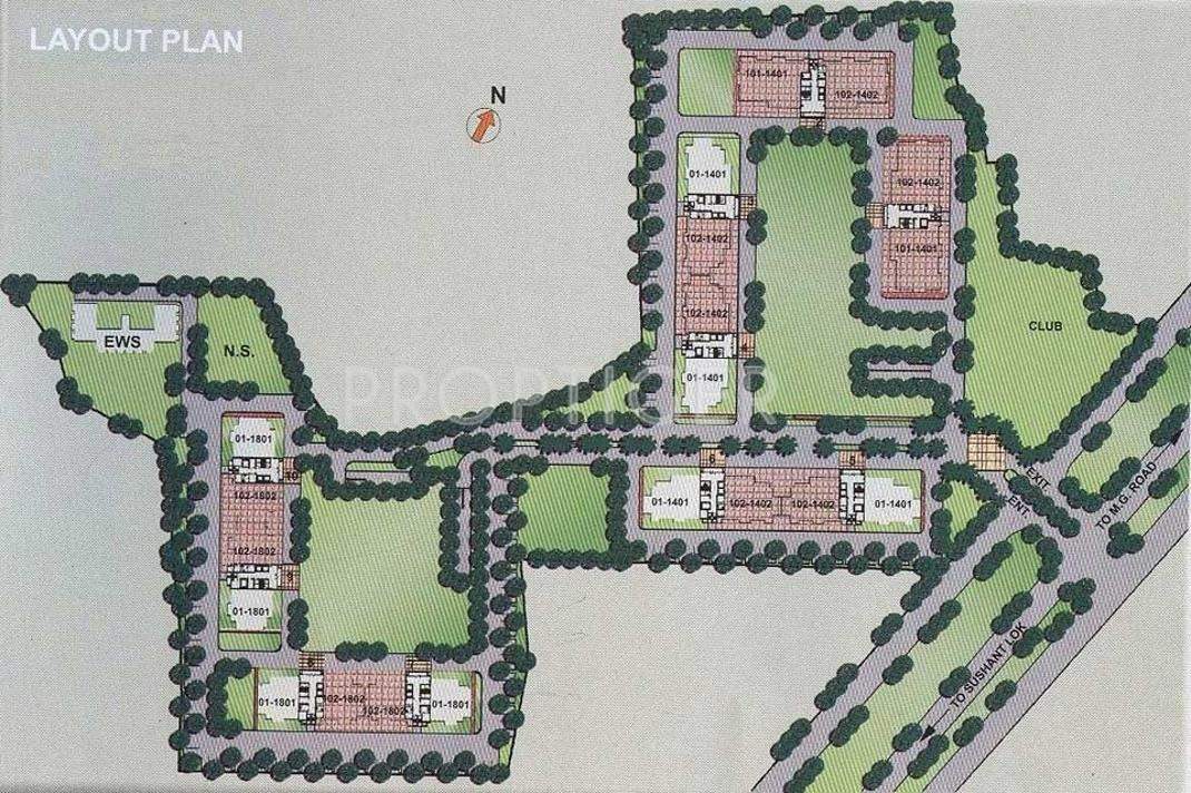  belmonte Images for Layout Plan of Vipul Belmonte