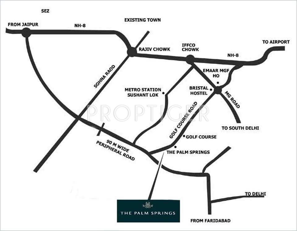 the palm springs Images for Location Plan of Emaar The Palm Springs