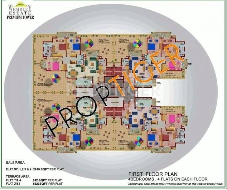 Images for Cluster Plan of Eros Rosewood Villas