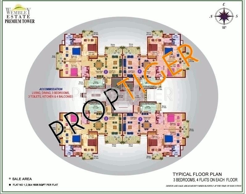 Images for Cluster Plan of Eros Rosewood Villas