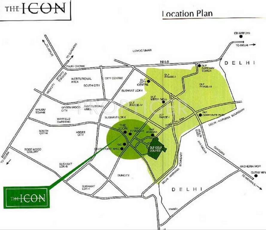 the icon Images for Location Plan of DLF The Icon