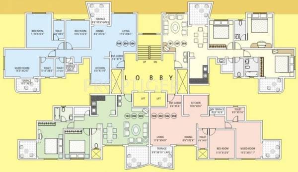 Images for Cluster Plan of Tejas Group Elysian Apartment