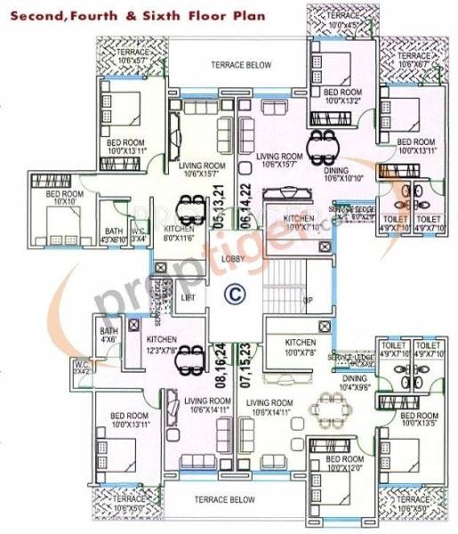 Images for Cluster Plan of Sai Dutt Associates Sai Datt Residency