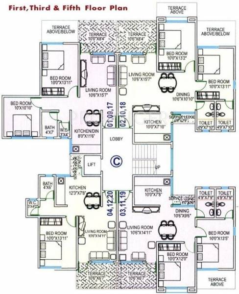 Images for Cluster Plan of Sai Dutt Associates Sai Datt Residency