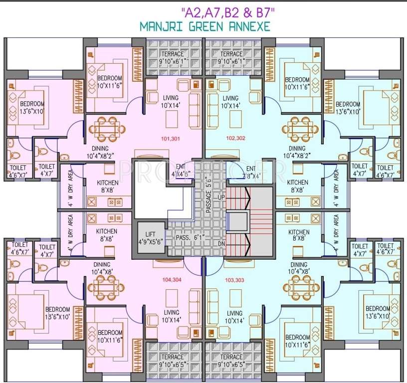  manjari greens annexe Images for Cluster Plan of Magnus Manjri Greens Annexe