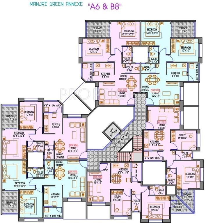  manjari greens annexe Images for Cluster Plan of Magnus Manjri Greens Annexe