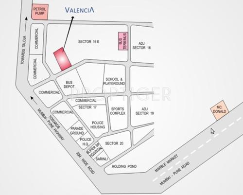  valencia Images for Location Plan of Akshar Developers Valencia