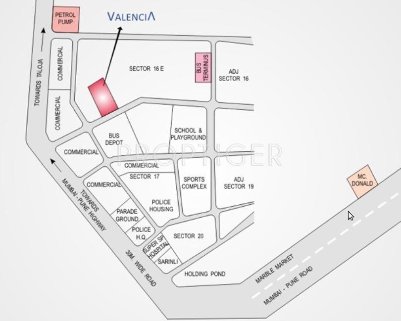  valencia Images for Location Plan of Akshar Developers Valencia