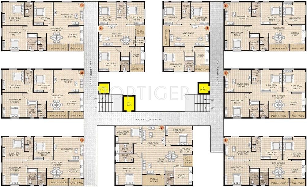 Images for Cluster Plan of Koven Constructions Surya Towers