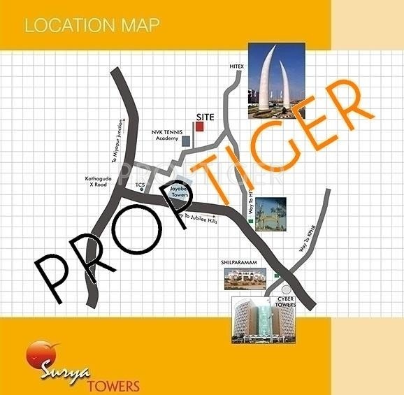 Creative Koven Surya Towers Location Plan