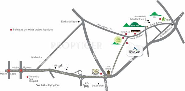 Images for Location Plan of DivyaSree Nandi Belle Vue