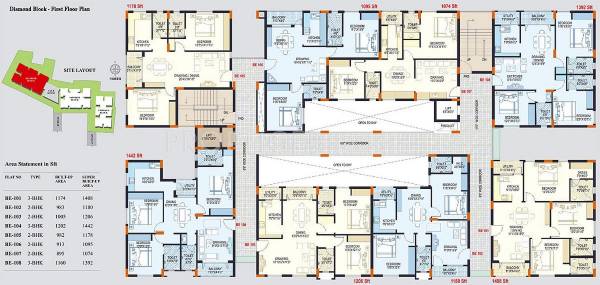 Emarald Block Cluster Plan reliance-paradise Emarald Block Cluster Plan