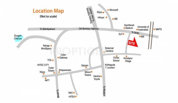 Kribh Constructions Westend Apartments Location Plan