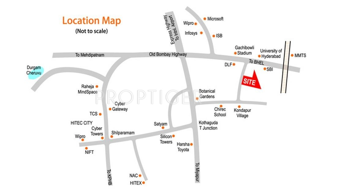 Kribh Constructions Westend Apartments Location Plan
