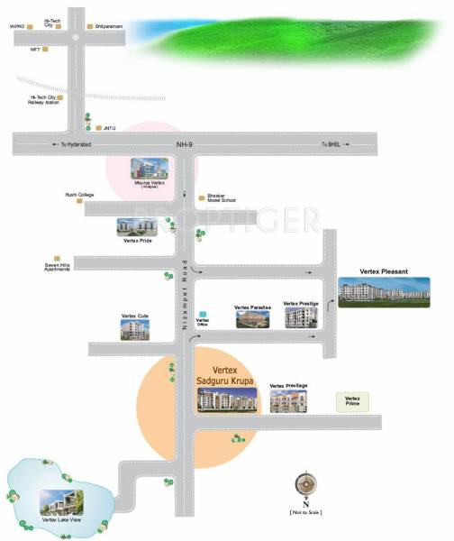 Images for Location Plan of Vertex Homes Sadguru Krupa