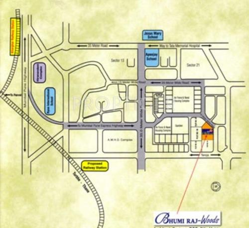  woods Images for Location Plan of Bhumiraj Woods