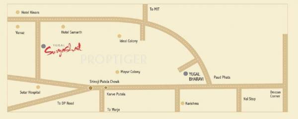Yugal Constructions Suryashail Location Plan