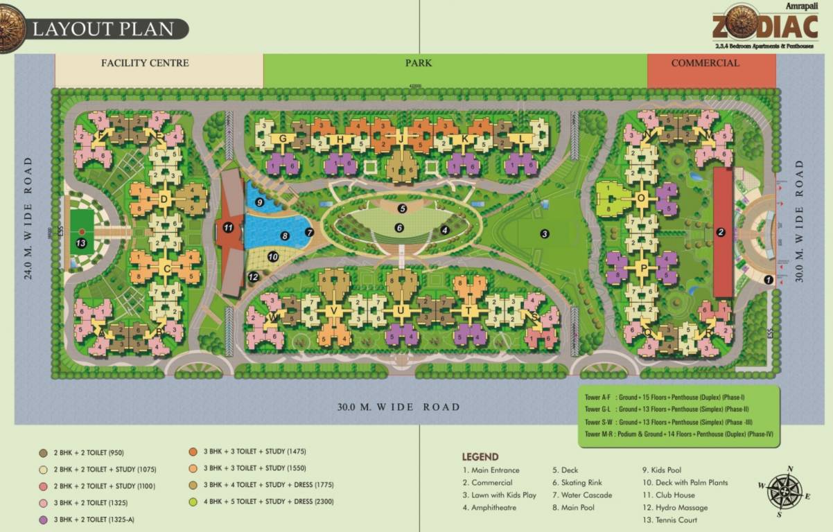 Images for Layout Plan of Amrapali Zodiac