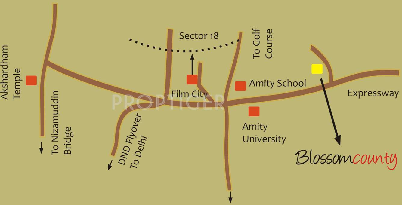  blossom county Images for Location Plan of Logix Blossom County