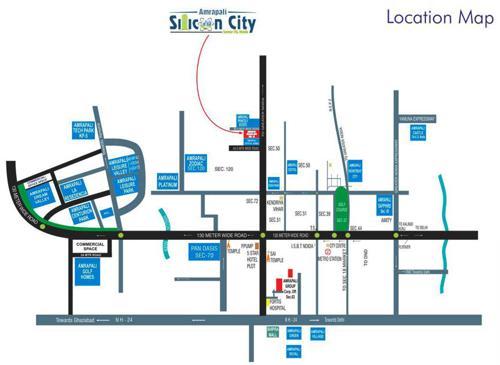  silicon-city Images for Location Plan of Amrapali Silicon City