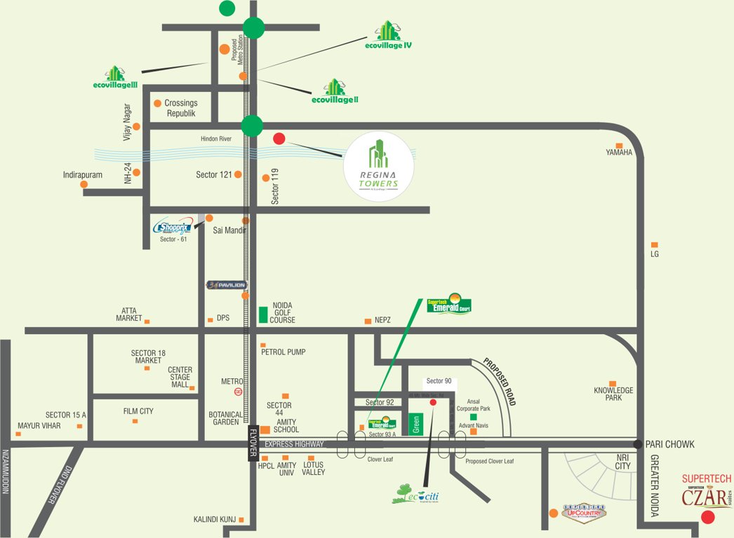 Images for Location Plan of Supertech Eco Village 1