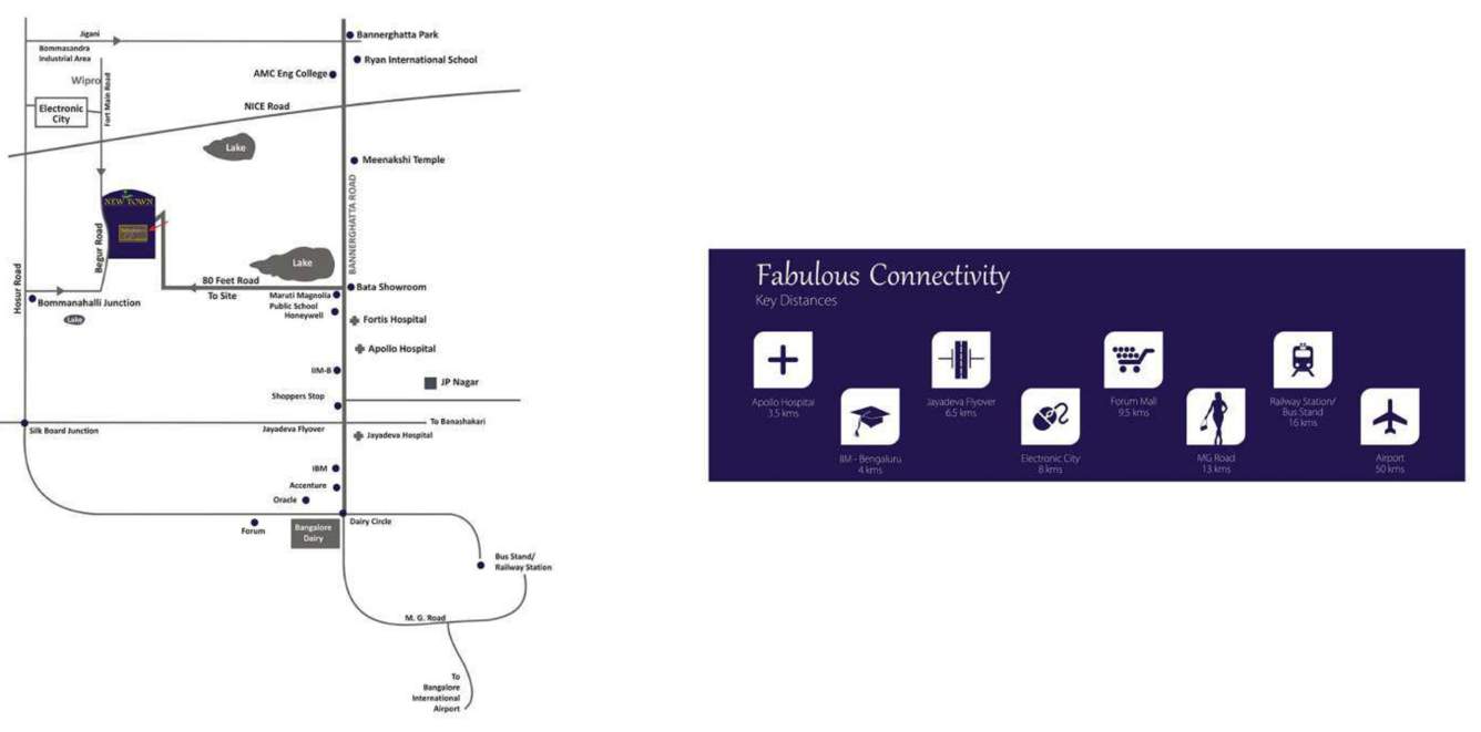  westend heights new town Location Plan