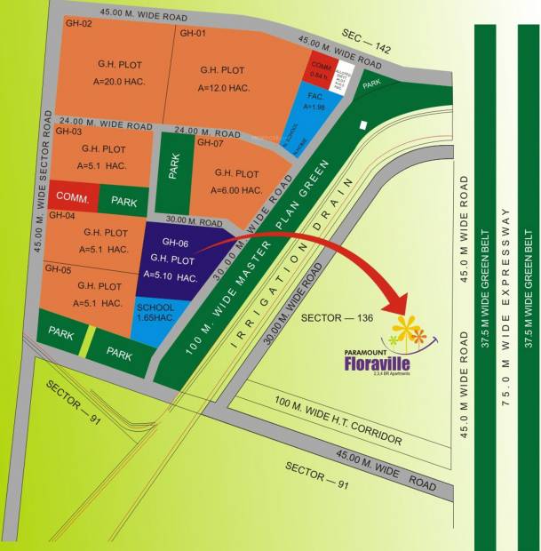  floraville Images for Location Plan of Paramount Floraville