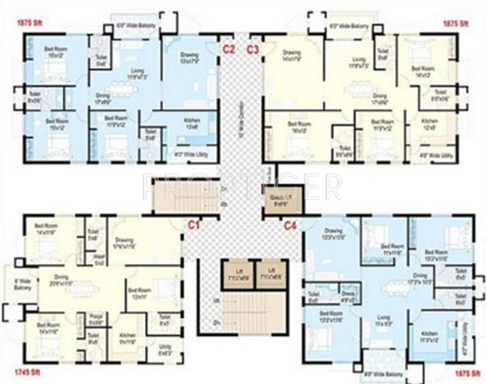 Images for Cluster Plan of Aparna Constructions Towers