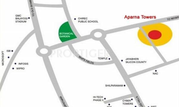 Images for Location Plan of Aparna Constructions Towers