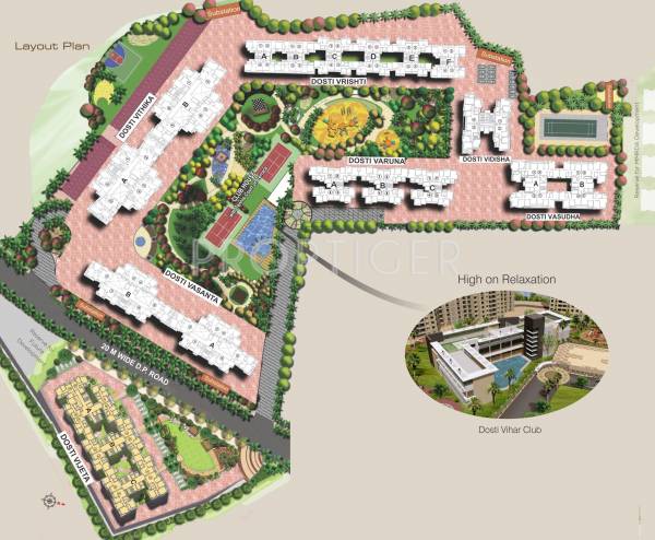 Images for Layout Plan of Dosti Vihar