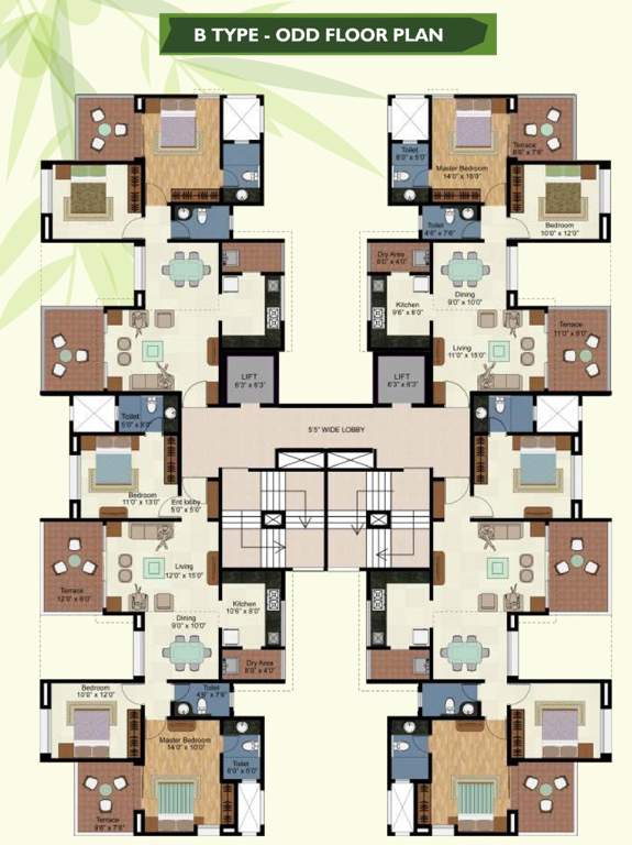 Images for Cluster Plan of Kolte Patil Green Olive