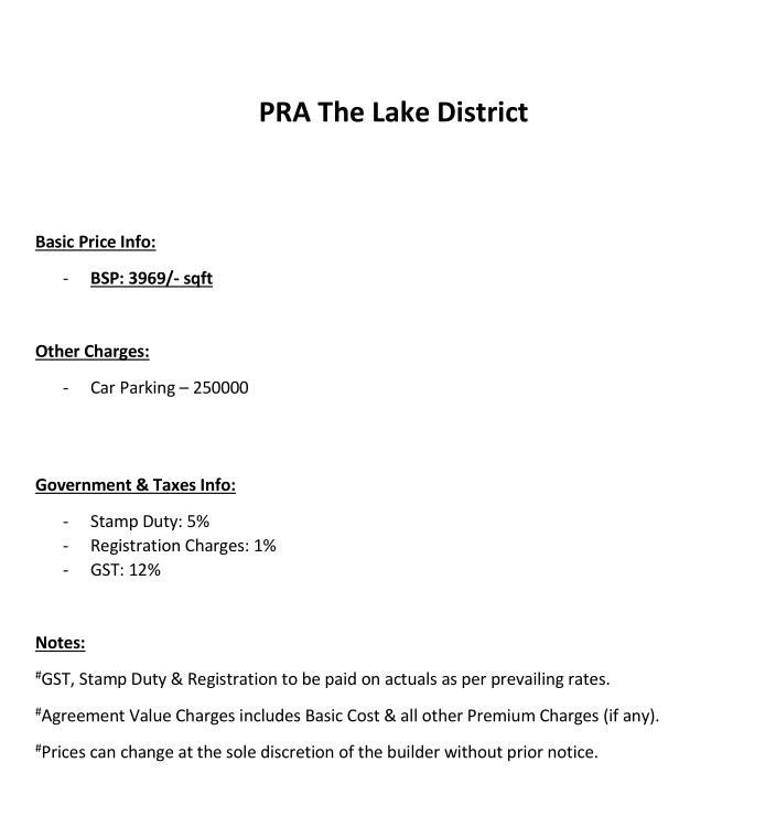 the-lake-district Construction Linked Payment (CLP) Payment Plan