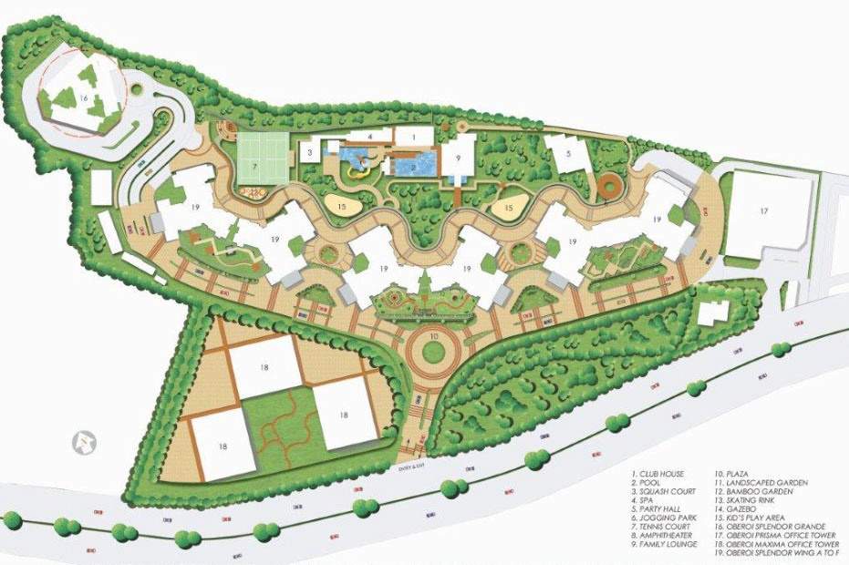  splendor Images for Master Plan of Oberoi Splendor