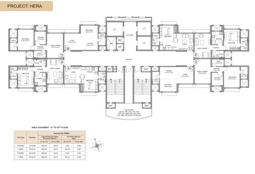 the-arena-hiranandani-fortune-city Vesta Cluster Plan