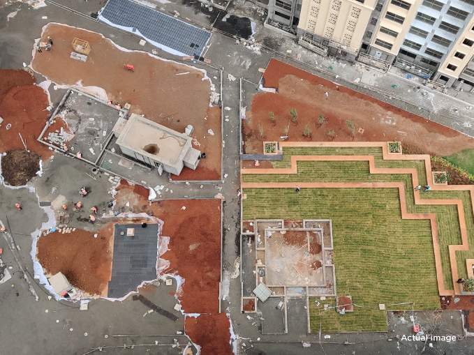  the arena hiranandani fortune city Construction Status Aug 21