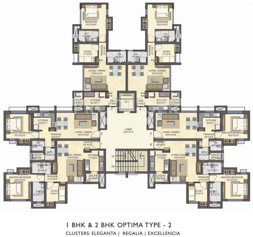  casa bella Images for Cluster Plan of Lodha Casa Bella