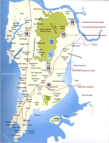  estate Images for Location Plan of Hiranandani Estate