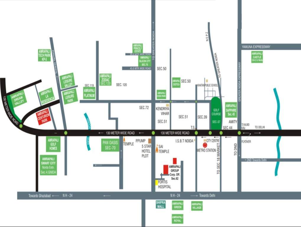  terrace homes Images for Location Plan of Amrapali Terrace Homes