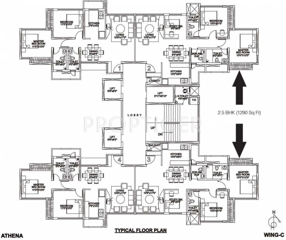 Images for Cluster Plan of Rustomjee Urbania