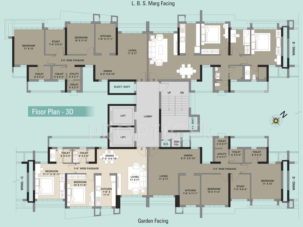 aura Images for Cluster Plan of Kalpataru Aura