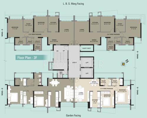 Images for Cluster Plan of Kalpataru Aura aura Images for Cluster Plan of Kalpataru Aura