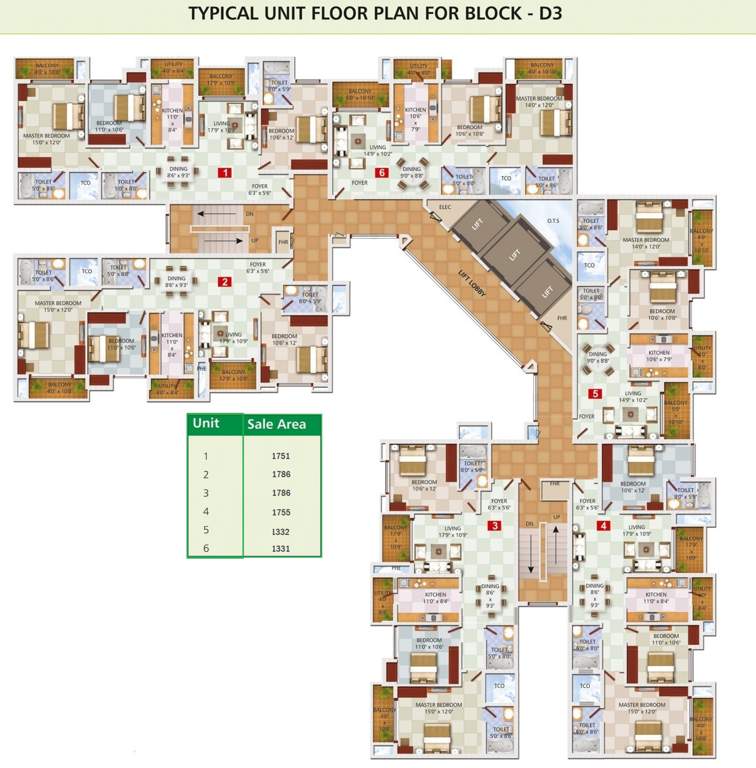  greens Images for Cluster Plan of Ozone Greens