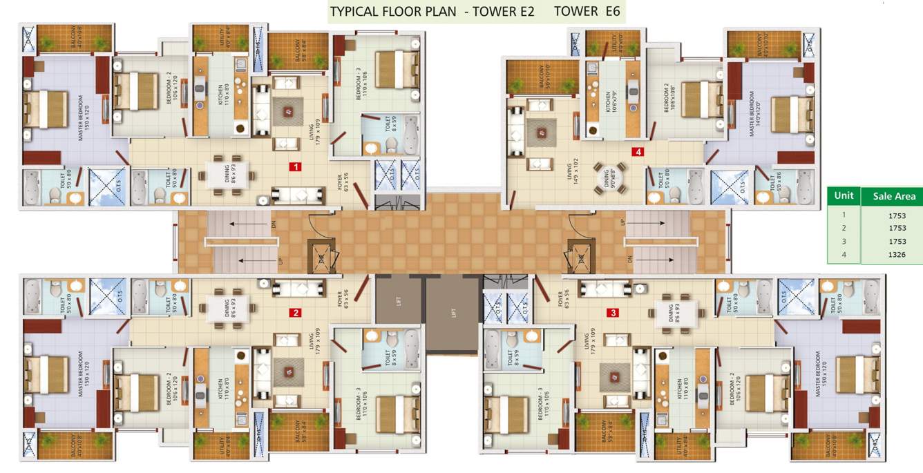  greens Images for Cluster Plan of Ozone Greens