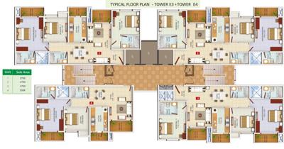  greens Images for Cluster Plan of Ozone Greens