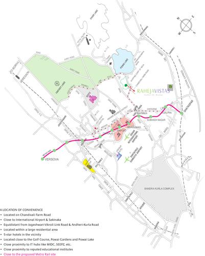  vistas Images for Location Plan of Raheja Vistas