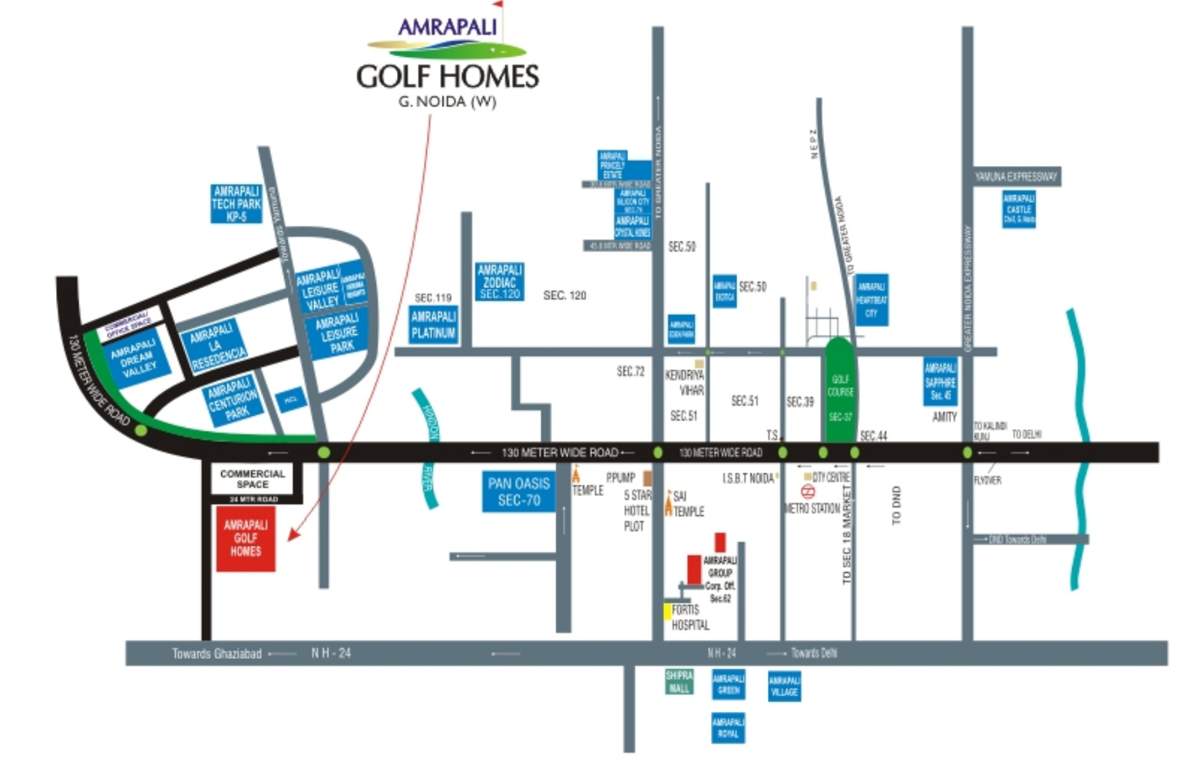 Images for Location Plan of Amrapali Golf Homes