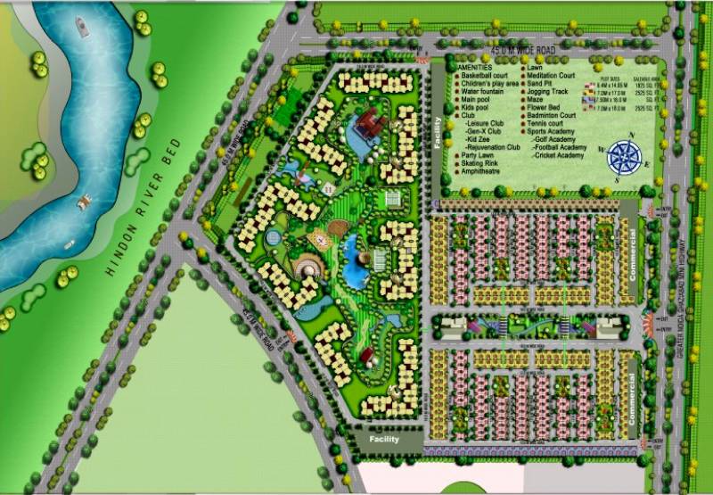  leisure-valley Images for Master Plan of Amrapali Leisure Valley