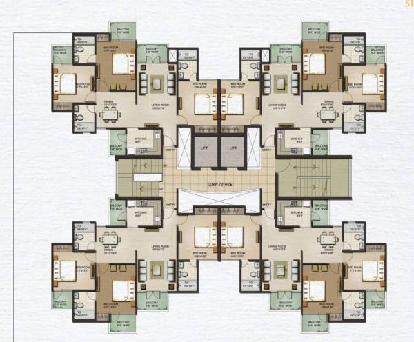 Tower 1 Cluster Plan vanalika Tower 1 Cluster Plan
